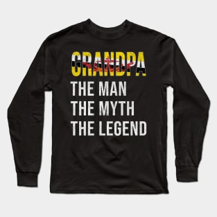 Grand Father Bruneian Grandpa The Man The Myth The Legend - Gift for Bruneian Dad With Roots From  Brunei Long Sleeve T-Shirt